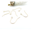 Crochets Boucles d'Oreille 18mm – Acier Inoxydable 304 Doré