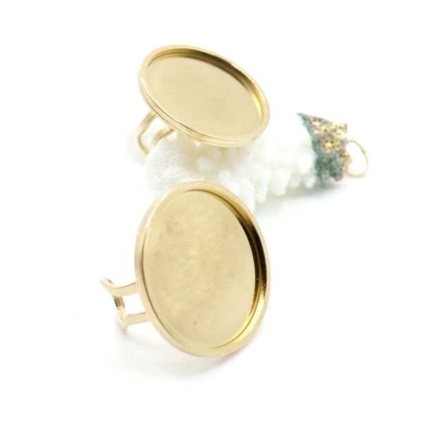 Support de Bague qualité extra 25mm – Acier Inoxydable 304 Doré