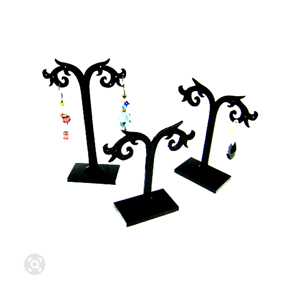 Présentoirs pour Boucle d’Oreille Noir 8-12cm