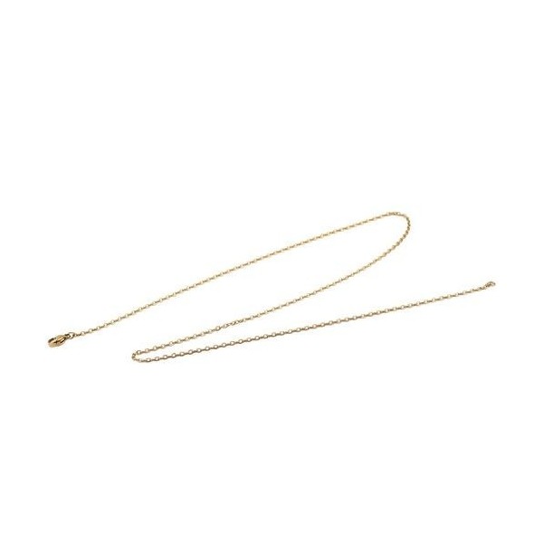 Sautoir 75 cm, maille Forçat 3 par 2.5 mm – Acier Inoxydable 304 Doré