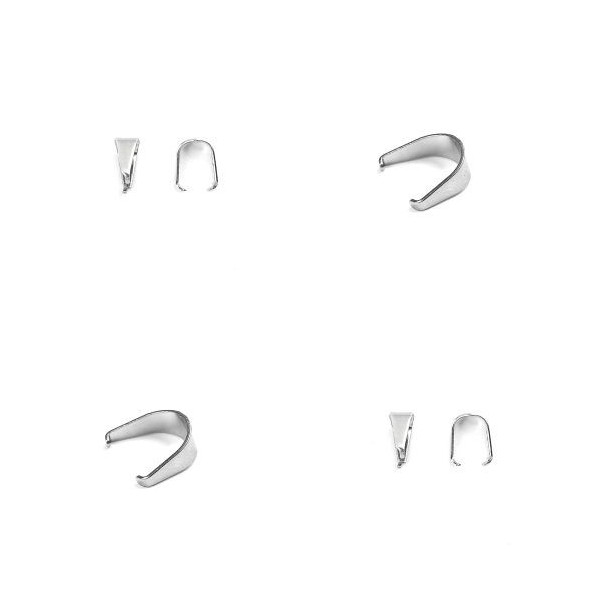 Bélières Attache Pendentif 10x8.5mm – Acier Inoxydable 304