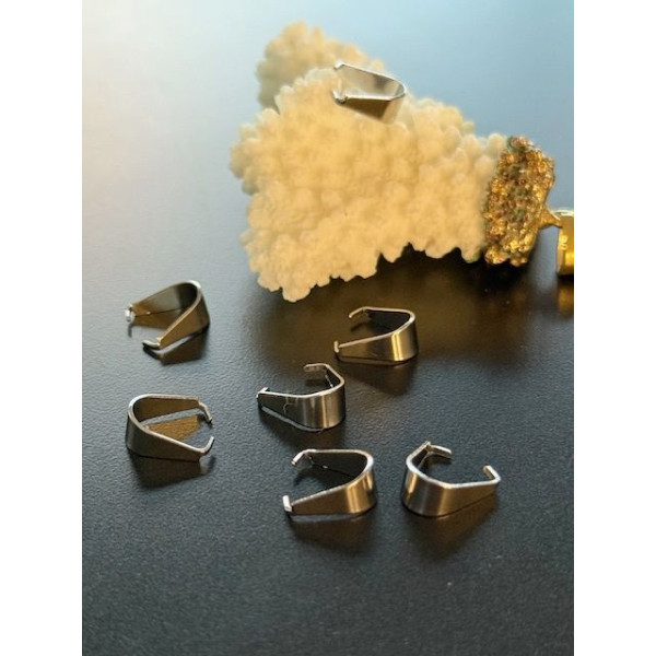 Bélières Attache Pendentif 10x8.5mm – Acier Inoxydable 304