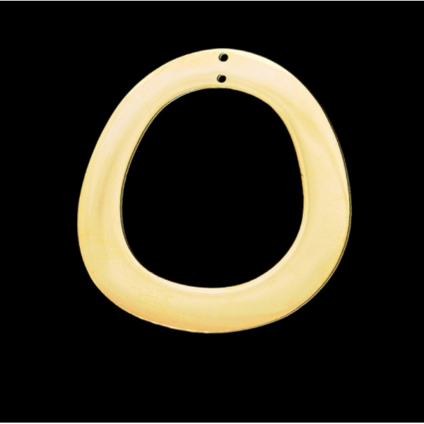 Pendentif Connecteur Forme Géométrique 35mm – Acier Inoxydable 304 Doré