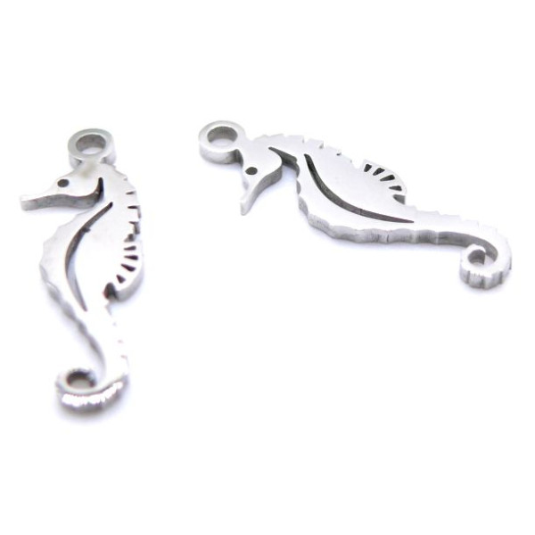 Pendentifs Hippocampe 17mm – Acier Inoxydable Argenté