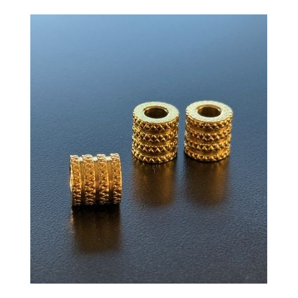 Perles, séparateurs,  Intercalaires Colonne 8mm , grand trou 4mm– Acier Inoxydable  finition Doré 18K, placage IONIQUE