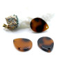 Pendentifs Goutte Résine Imitation Tortue 18 x 13.5 mm