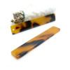 Pendentifs Rectangle Résine 53 x 7 mm, Imitation Tortue 53 x 7 mm