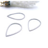 Pendentifs Connecteur Goutte 21mm – Acier Inoxydable 304 Argenté