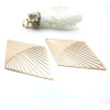 Estampes Pendentif Filigrane Grand Losange Or clair