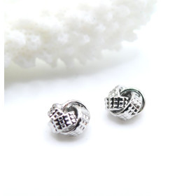 Perles intercalaires Pelote 7mm – Cuivre finition Argent Platinum