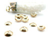 Coupelles Caps 8 mm – Acier Inoxydable 304 Doré à l'or fin 18K