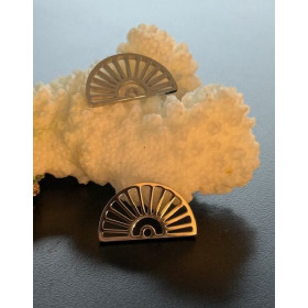 Pendentifs  Éventail 18 mm – Acier Inoxydable 304 Argenté