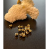 Perles Intercalaires Rondes 5mm Trou 2mm – Acier Inoxydable Doré à l’or fin 18K, PVD