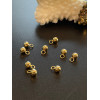 Pendentifs Bille 3mm – Acier Inoxydable Doré 18K