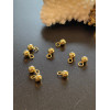 Pendentifs Bille 3mm – Acier Inoxydable Doré à l'or fin 18K