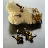Attaches parisiennes ou Brads 8mm ronds Métal couleur Bronze