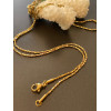 Collier Sautoir Matinée 50 cm – Acier Inoxydable 304 Doré à l’or fin 18K – Maille  1.2mm – PVD
