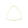 Pendentifs Connecteurs Triangle Étrier 15mm – Acier Inoxydable  Doré