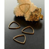 Pendentifs Connecteurs Triangle Étrier 15mm – Acier Inoxydable  Doré