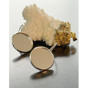 Supports Boucle d' oreille Dormeuse 16mm – Acier Inoxydable 304 Argent VIF