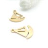 Pendentifs Petit Bateau Voilier 15 mm – Acier inoxydable 304 Doré
