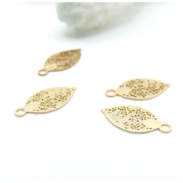 Estampes Filigrane Mini Feuille 12 mm – Laiton Doré