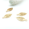 Estampes Filigrane Mini Feuille 12 mm – Laiton Doré