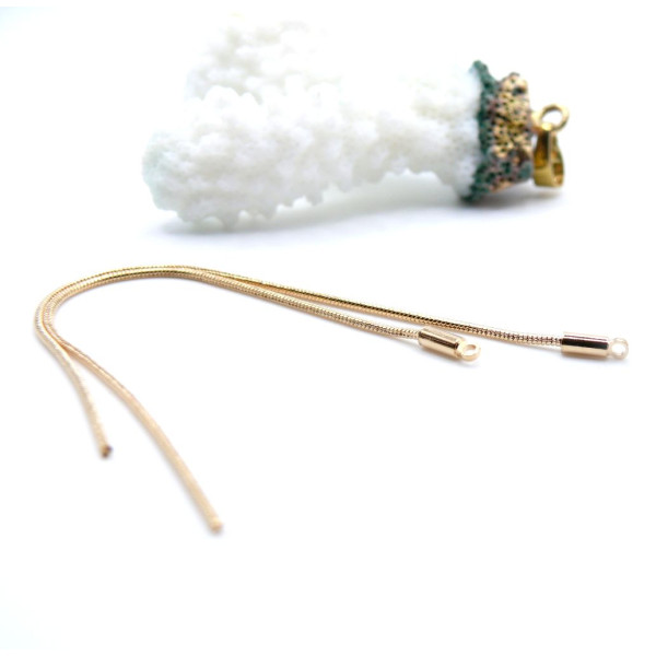 Pendentifs Chaîne Serpent 97 mm – Laiton Doré à l’Or Fin 18K