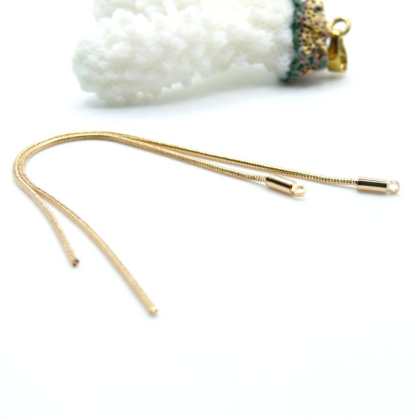 Pendentifs Chaîne Serpent 97 mm – Laiton Doré à l’Or Fin 18K