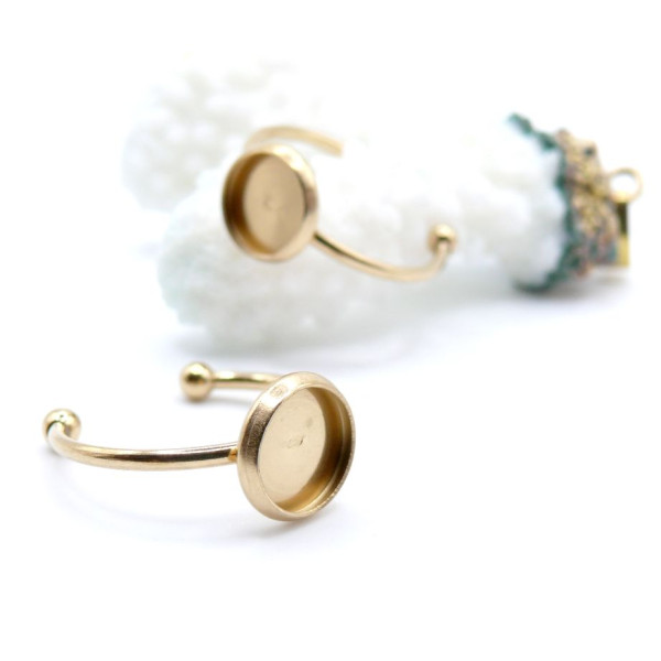 Supports de Bague 8mm – Acier Inoxydable 304 Doré Placage IONIQUE