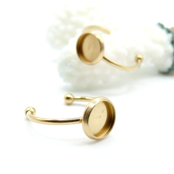 Supports de Bague 8mm – Acier Inoxydable 304 Doré Placage IONIQUE