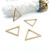 Pendentifs Connecteurs Triangle 13mm – Acier Inoxydable 304 Doré