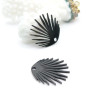 Pendentifs  Éventail 18 mm – Acier Inoxydable 316 NOIR