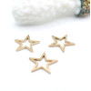 Pendentifs Connecteur Étoile 13 mm – Acier Inoxydable 304 Doré
