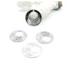 Estampes Pendentifs Filigrane Cercle 15,5 mm – Métal Argenté