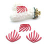 Pendentifs Forme Éventail 22 mm – Métal Coloris Rose Fuchsia