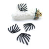 Pendentifs Forme Éventail 22 mm – Métal Coloris NOIR