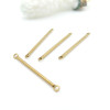 Tiges Connecteurs Intercalaires 30 mm – Acier Inoxydable 304 Doré à l’Or Fin 18K, IONIQUE