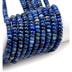 Perles Rondelles 4 × 2 mm – Lapis Lazuli