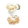 Estampes Pendentifs Filigrane Multi-Fleurs 34 mm 3D – Laiton Doré