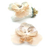 Estampes Pendentifs Filigrane Multi-Fleurs 45 mm 3D – Laiton Doré