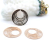 Estampes Pendentifs Filigrane Cercle 15.5 mm – Métal Doré