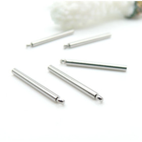 Pendentifs Tige Tube 22.5 mm – Acier Inoxydable Argenté