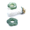 Pendentifs Fleur Résine Acrylique 25mm – Vert