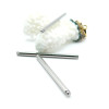 Pendentifs Tige Tube 45 x 3 mm – Acier Inoxydable Argenté