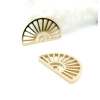 Pendentifs  Éventail 18 mm – Acier Inoxydable 304 Doré à l'or fin 18K, IONIQUE