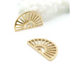 Pendentifs  Éventail 18 mm – Acier Inoxydable 304 Doré à l'or fin 18K, IONIQUE