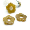 Pendentifs Fleur Résine Acrylique 25mm – Vert Olive