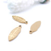 Pendentifs Feuille 16 mm – Acier Inoxydable 304 Doré à l'or fin 18K, IONIQUE