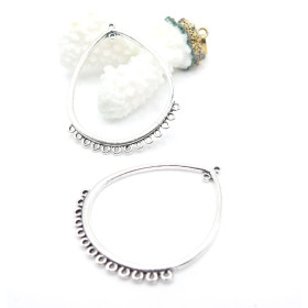 Pendentifs Multiconnecteurs Chandeliers Goutte Métal Argent Antique